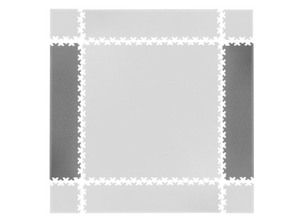 Puzzle fitness szőnyeg összekötő elem Simple 2db szürke