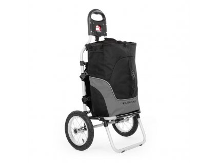 10031718 0001 titel Duramaxx Carry Grey Fahrradanhaenger schwarz grau