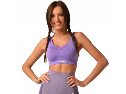 Női sport top Boco Wear Violet Melange (Méret S, Szín lila)