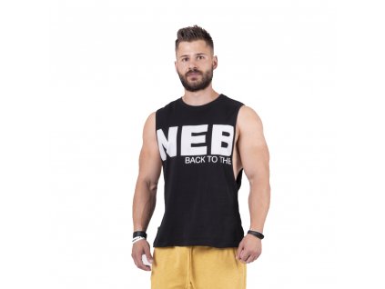 Férfi atlétatrikó Nebbia Back to the Hardcore tank top 144 (Méret XL, Szín fehér)