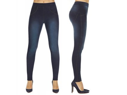 Női push-up leggings BAS BLEU Maddie (Méret S, Szín sötétkék)
