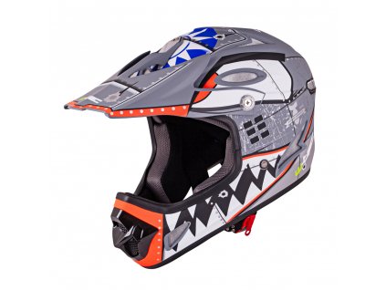 Downhill sisak W-TEC FS-605 (Méret XS (53-54), Szín Skull Smile)