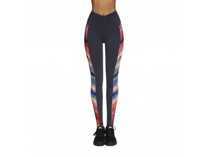 Női sport leggings BAS BLACK Rainbow (Méret S, Szín sötétkék)