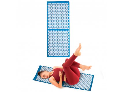 Akupresszúrás matrac inSPORTline AKU-1000 125 x 50 cm (Szín kék)