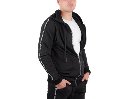 Kapucnis pulcsi inSPORTline Comfyhoodie Man (Méret L, Szín fekete)