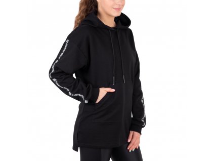 Női kapucnis felső inSPORTline Overhoodie (Méret S, Szín fekete)