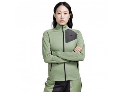 Női melegítőfelső CRAFT ADV Tech Fleece Thermal W (Méret XS, Szín világos zöld)