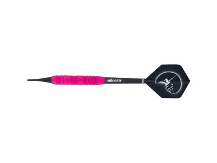 Dart nyíl Unicorn Core Plus Rubberised Brass Pink 3 db (Súly (g) 17 g)