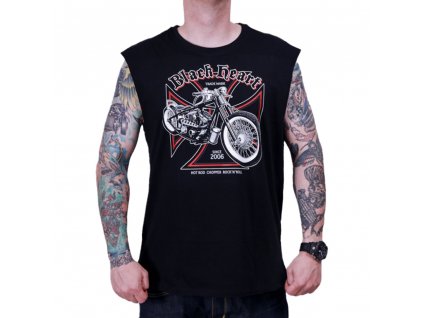 Ujjatlan trikó BLACK HEART Grinder (Méret M, Szín fekete)