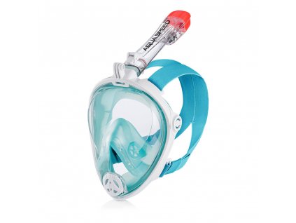 Snorkel búvármaszk Aqua Speed Spectra 2.0 (Méret S/M, Szín Fehér/Türkiz)
