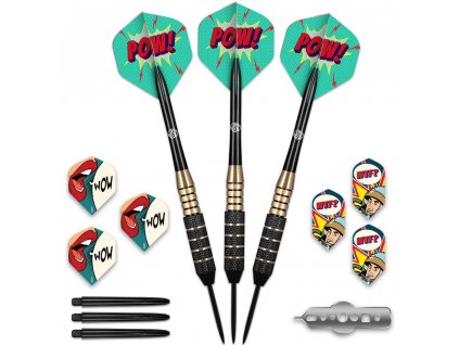 Darts nyíl Shot Value Range Gift Pack steel 3 db (Súly (g) 22 g)