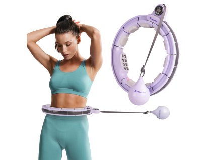 Hulahopp karika súllyal inSPORTline Weight Hoop Pro 69-105 cm