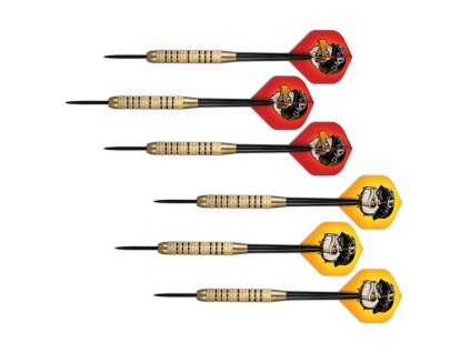Dart nyíl Shot Duel Brass Plated Value Range steel 6db (Súly (g) 18 g)