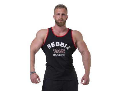 Férfi atlétatrikó Nebbia Old School Muscle 193 (Méret XXL, Szín világos szürke)