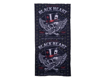 Multifunkcionális nyakmelegítő W-TEC Black Heart Scarfest (Szín Wings Skull)