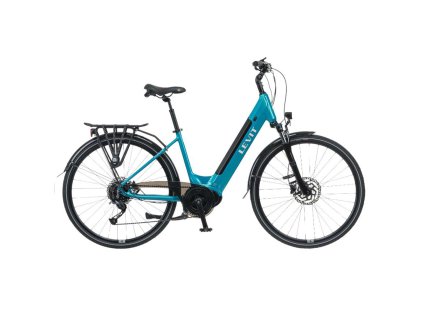 Városi elektromos kerékpár Levit Musca Urban MX 468 28" - 2024 (Szín Türkiz gyöngy, Vázméret 18" (160-180 cm))