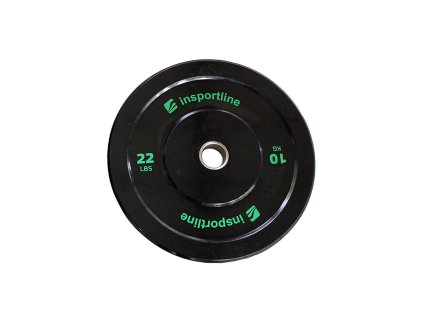 Gumis súlytárcsa inSPORTline Bumper Plate Lite 10 kg 50 mm