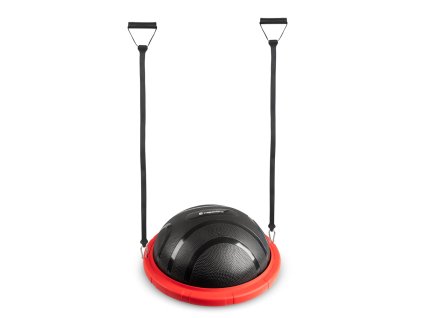 Koordinációs félgömb inSPORTline Dome Edge gumis expanderrel 100 cm / 4,6 kg (Szín piros-fekete)