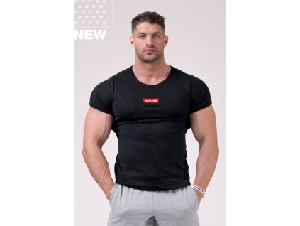 Férfi póló Nebbia Red Label Muscle Back 172 (Méret XL, Szín fekete)