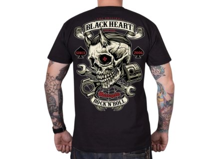 Póló BLACK HEART Liberty (Méret M, Szín fekete)