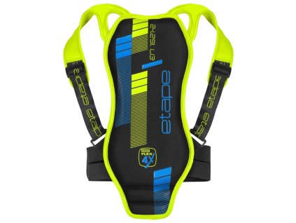Gyerek gerincvédő Etape Backbone (Méret S (116-134), Szín fekete-lime)