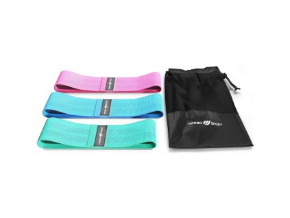 eng pl Set of 3 fabric resistance bands Marbo Sport 29230 1