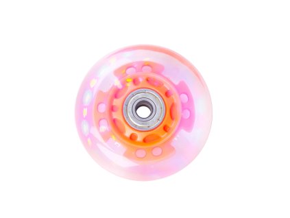 Világító kerék inline görkorcsolyára PU 70*24 mm ABEC 5 csapágyakkal (Szín narancssárga)