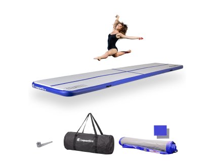 Airtrack inSPORTline Airstunt 500x100x10 cm fehér,850kg teherbírás,DropStitch technológia,javítókészlet és szállítótáska