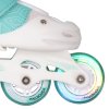 Gyerek görkorcsolya inSPORTline Tealero első LED kerekekkel, Microlock csat, AdjusTouch, Safety Ankle, Comfort Fit (Méret XS (27-30))