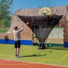 Elektromos labdavisszaadó inSPORTline Talahaso, teleszkópos rudak, kihúzható fogantyú, sebességbeállítás 0-100, tápellátás hálózati kábellel