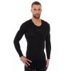 Unisex hosszú ujjú póló Brubeck Base Layer, fokozott szellőzés, antibakteriális és antiallergén (Méret S, Szín grafit)