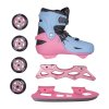 Állítható 4 az 1-ben korcsolya inSPORTline Fourtuna, Comfort Fit illeszkedés, MicroLock biztonsági csat, AdjusTouch méretbeállító gomb (Méret S (29-33))