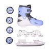 Állítható 4 az 1-ben korcsolya inSPORTline Foursimo, Comfort Fit illeszkedés, MicroLock biztonsági csat, AdjusTouch méretbeállító gomb (Méret S (29-33))