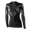 Női funkcionális hosszú ujjú felső Brubeck Dry (Méret S, Szín FEKETE / GRAFIT)