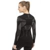 Női funkcionális hosszú ujjú felső Brubeck Dry (Méret S, Szín FEKETE / GRAFIT)