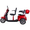 Kétszemélyes háromkerekű elektromos robogó inSPORTline Zorica Duo (Szín piros)