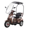 Háromkerekű robogó tetővel inSPORTline Zorica, akár 45km, max.25 km/ó, súly 110kg, teherbirás 200kg, 1000W, 20Ah, 60V, hidraulikus fék (Szín barna)