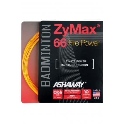 Bedmintonový výplet Ashaway ZyMax 66 Fire Power 0,66 mm (10 m)