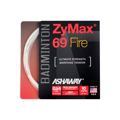 Bedmintonový výplet Ashaway ZyMax 69 Fire 0,69 mm (10 m)