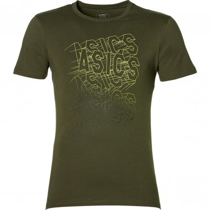 Pánske tričko ASICS GPX WALL Tee Green