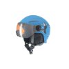 14024 3 detska lyzarska helma damani skier visor c03 modra