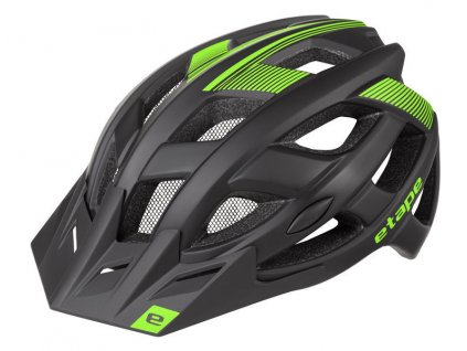 Pánská helma na kolo Etape Escape, černá/zelená mat