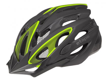 Helma na kolo Etape Biker, černá/žlutá fluo mat