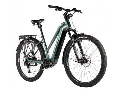 Leader Fox BEND DÁMSKÝ, 28",BAFANG M510 horské elektrokolo, green bottle