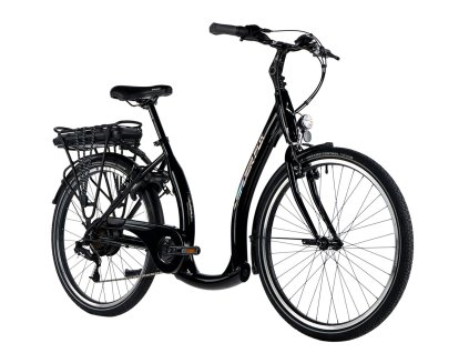 Městské elektrokolo Leader Fox HOLAND 26", 2024, black shiny