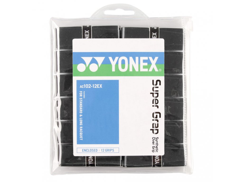 Omotávka Yonex Super Grap AC 102 | 12 ks | černá