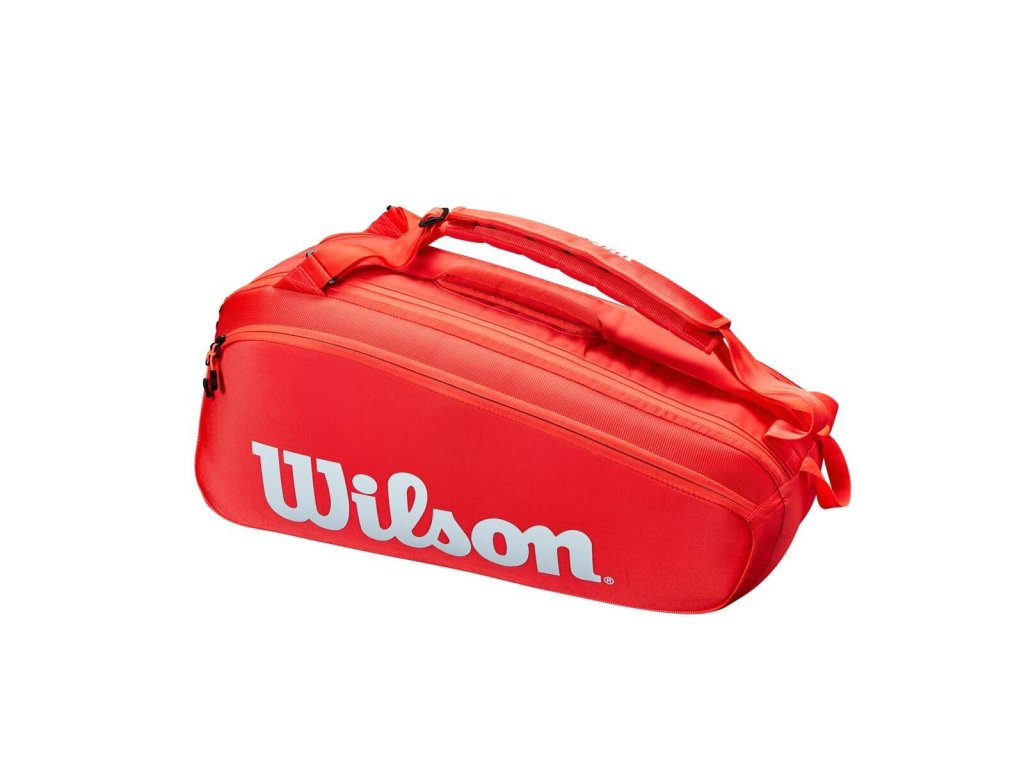 Bag na rakety Wilson Super Tour 6 PK | červený