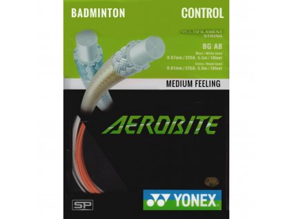 Badmintonový výplet Yonex Aerobite, 0,67mm, 10m, červený