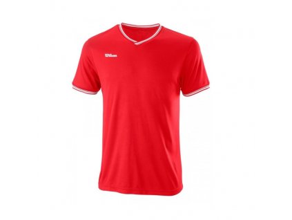 Tričko pánské Wilson Team II High V-Neck | červené