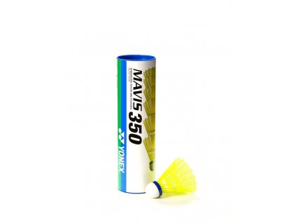 Badmintonové míče Yonex Mavis 350 | žluté | 6 ks | červené